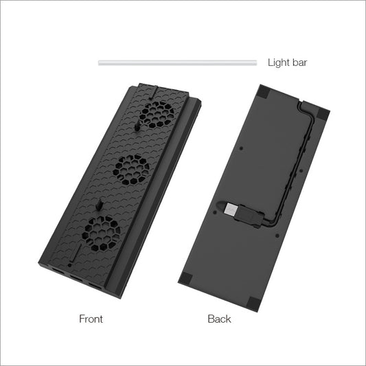 Black cooling dock front honeycomb grille and back panel shown separately