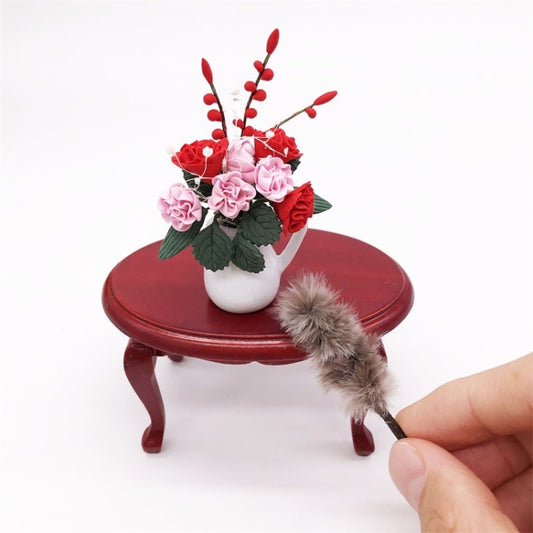 1:12 Mini House Toy Simulation Chicken Hair Brush, Simulation Chicken Hair Brush