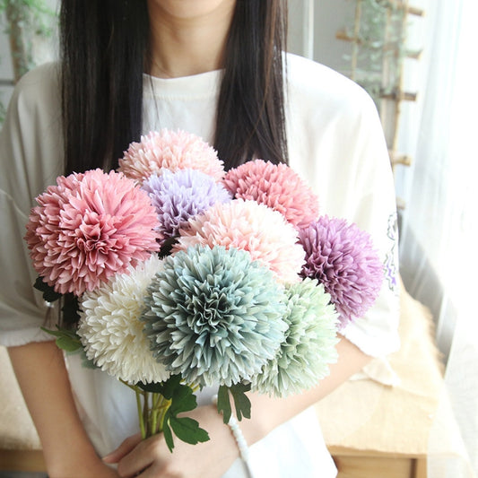 Dandelion Flower Ball Simulation Flower Home Decoration Wedding Bouquet