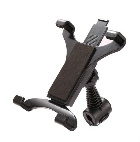 Car back seat headrest mount holder with spring base and cradle tablet support