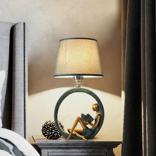 Modern Bedside Reading Statue Base Lamp Home Decoration, Button Switch 3W Yellow Light Bulb, Button Switch 3W White Light Bulb, Dimming Switch 3W Yellow Light Bulb, Dimming Switch 3W White Light Bulb, Remote Control Switch Dimming Bulb