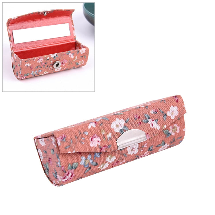 Mini with Mirror Portable Makeup Box Lipstick Box