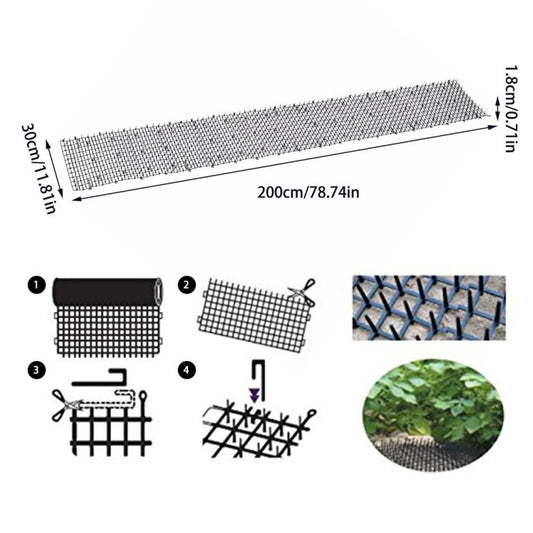Anti-cat Net Spur Pad To Drive Cat And Dog Artifacts, 1.8x12X200cm, 1.8x30x200cm