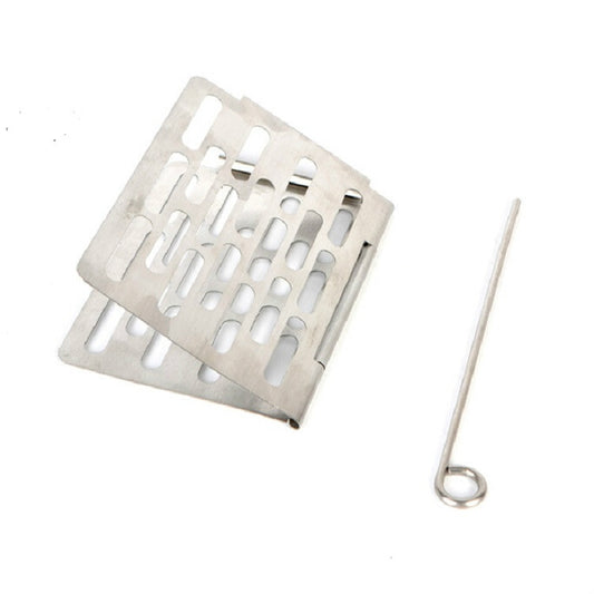 Stainless Steel Folding Barbecue Net Portable BBQ Picnic Accessories, S 15x10.3CM, M 22.6x15.8CM, L 35.8x20CM