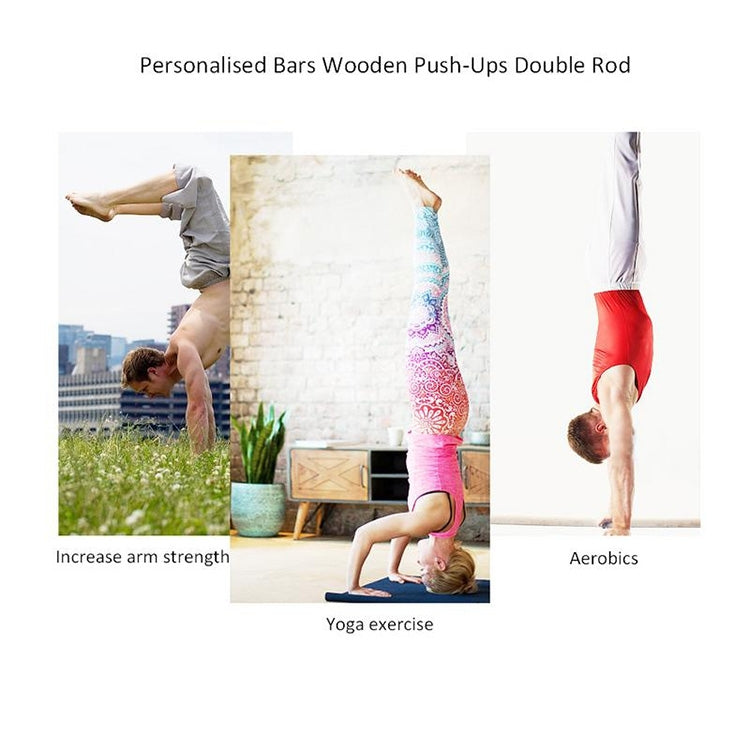 Wooden Single Parallel Bars Upside Down Exercise Stand Push-up Stand, Size: 50cm, Wooden Push-up Bracket