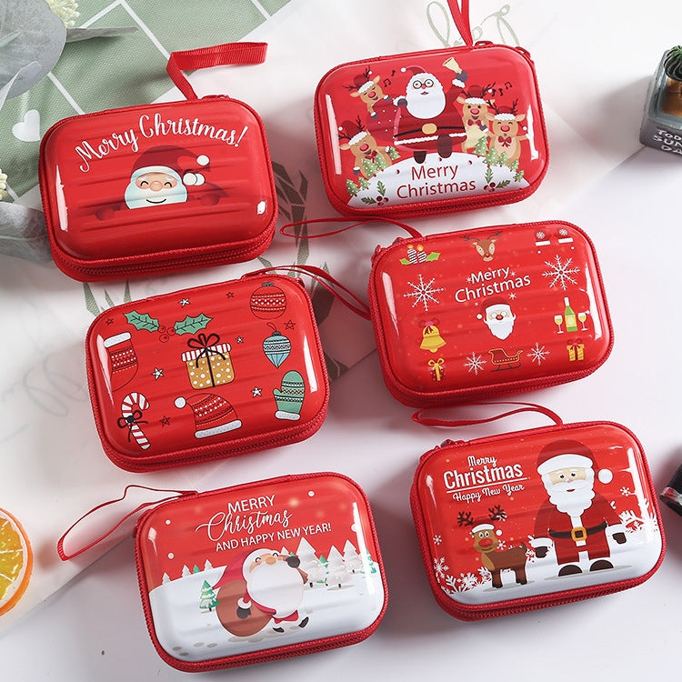 Christmas Cartoon Coin Purse Creative Square Storage Box Key Case, Type 6, Type 2, Type 1, Type 3, Type 4, Type 5