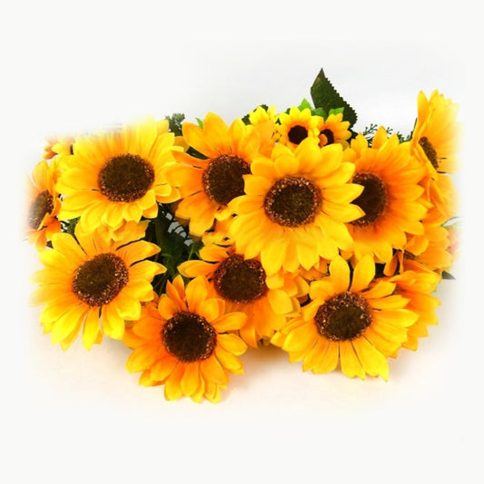 2 PCS Creative Elegant Artificial Bouquet Sunflower Wedding Party Decoration, Sunflower