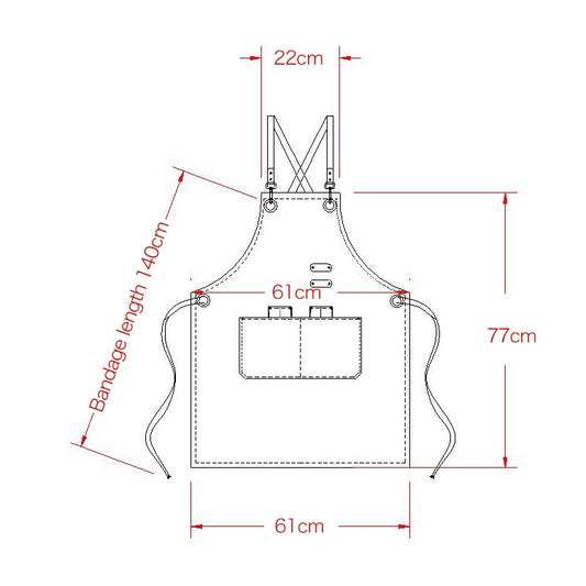 Barista Hairdresser Apron Florist Restaurant Bar Work Clothes, One Size