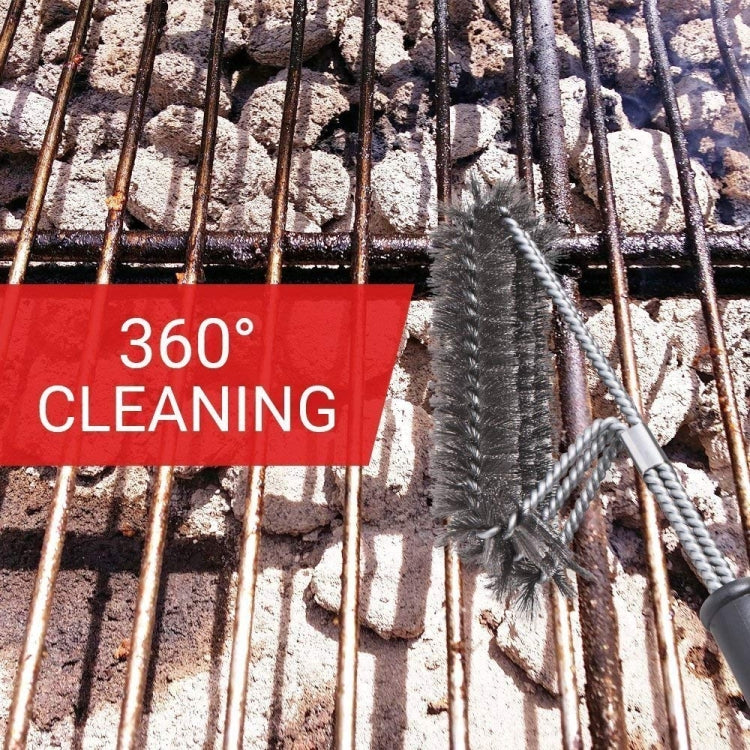 Large Barbecue Grill Pan Cleaning Wire Brush, Length: 44cm