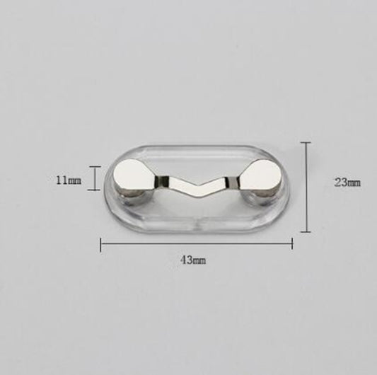 Magnetic Glasses Holder Magnetic Brooch Number Plate Headset Glasses Clip, Black, Silver, White Diamond, Colored Diamond