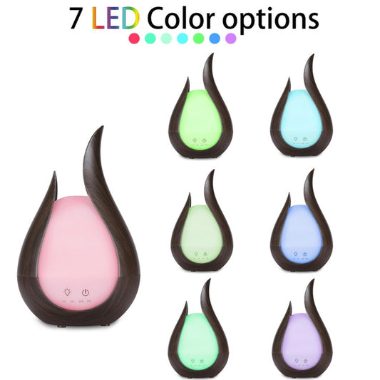 200ml Ultrasound Air Humidifier Aroma Essential Oil Diffuser 7 Colors LED Night Light Cool Mist Maker, EU Plug, UK Plug