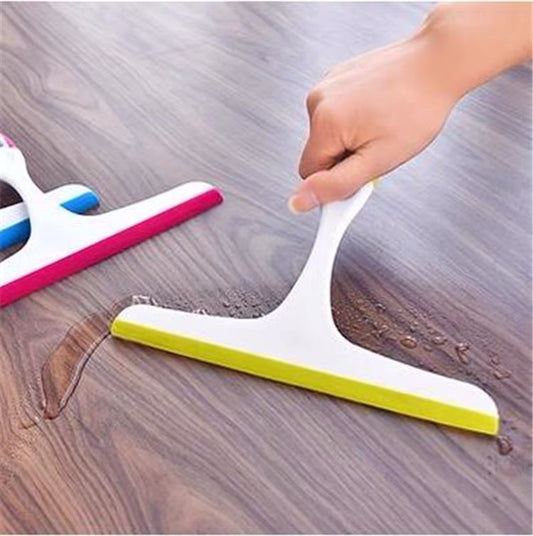 Glass Window Wiper Bathroom Glass Wiper Window Glass Cleaner Household Cleaning, Blue, Rose Red, Green