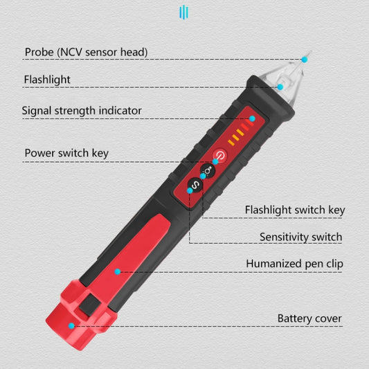 ANENG Non-contact Smart Electric Pen Home Induction Sound And Light Alarm Electric Pen