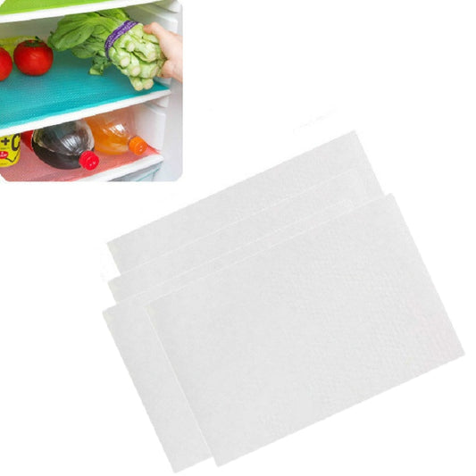 4 PCS / Set Environmentally Friendly Waterproof Washable Antibacterial Antifouling Refrigerator Mat, Transparent White, Transparent Green, Transparent Pink, Transparent Blue, Blue, Green, Pink
