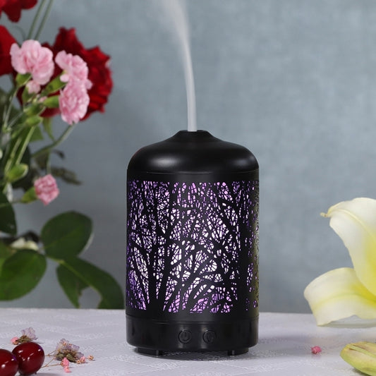 Metal Tree Air Humidifier Essential Oil Diffuser Mist Maker Colorful LED Lamp Diffuser Aromatherapy Air Purifier,, US Plug, UK Plug, EU Plug, AU Plug