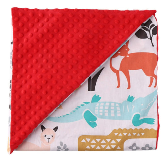 Cotton Cartoon Baby Comforting Quilt Washable Trolley Cover Blanket