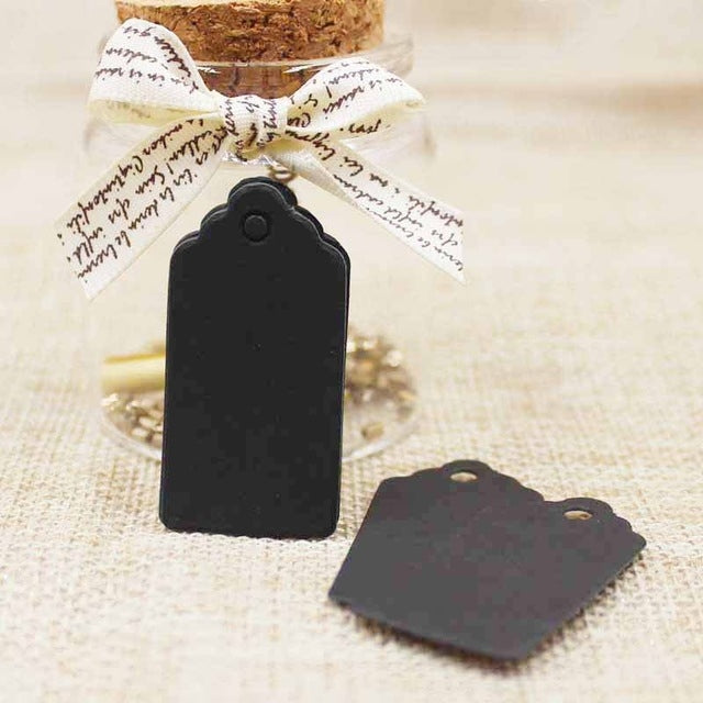 100 PCS Packaging Label Paper hangTags DIY Food Label