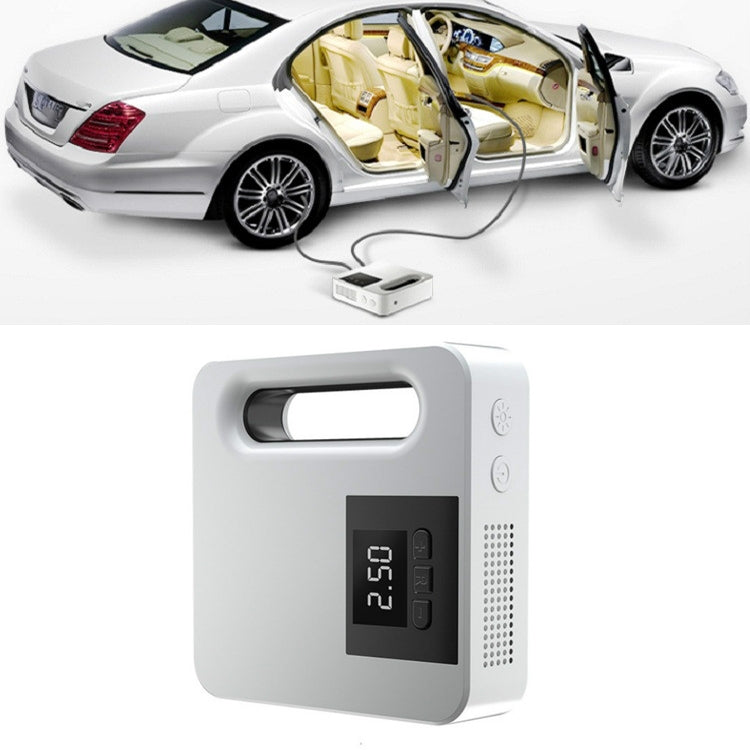 12V Car Air Pump Car Portable Tire Electric Pump, Mechanical Version(White), Digital Version(White)