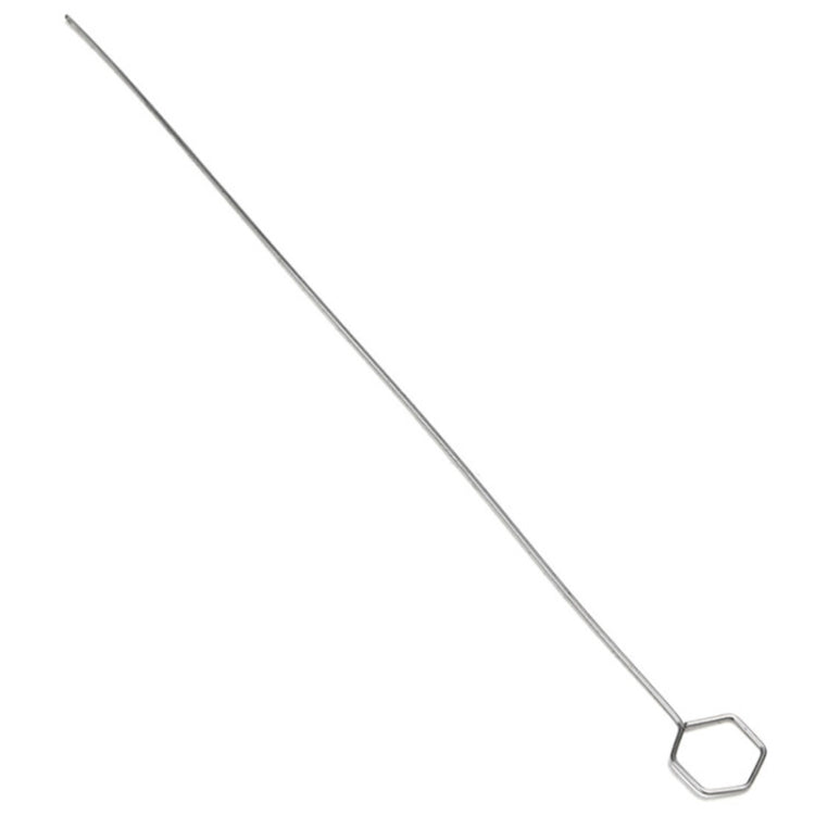 Long metal suction tip with hex head for vacuum soldering tool
