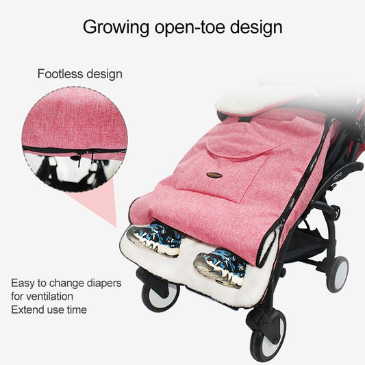 Baby Stroller Sleeping Bag Autumn and Winter Windproof Warm Foot Cover Baby Stroller