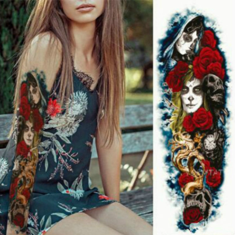 Large Arm Sleeve Waterproof Temporary Tattoo Sticker