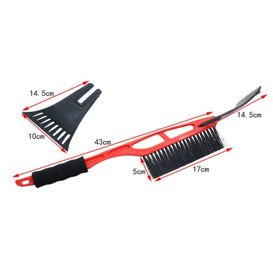 Multifunctional Car Windshield Snow Shovel Removal Brush, Red, Blue