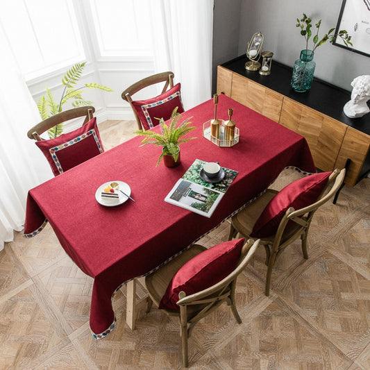 Solid Color Waterproof Tablecloth Linen Rectangular Tablecloth, 60x60cm, 90x90cm, 90x130cm, 110x110cm, 100x160cm, 110x170cm, 140x140cm, 130x180cm, 140x200cm, 130x220cm, 130x240cm, 140x260cm, 130x300cm, 90x140cm, 130x130cm, 140x180cm, 140x220cm, 140x240...