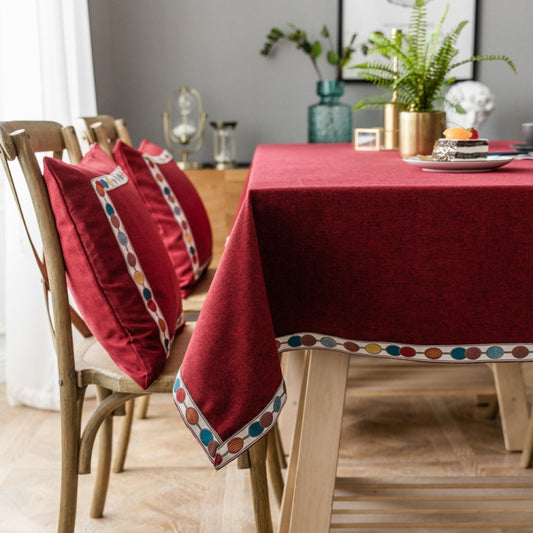 Solid Color Waterproof Tablecloth Linen Rectangular Tablecloth, 60x60cm, 90x90cm, 90x130cm, 110x110cm, 100x160cm, 110x170cm, 140x140cm, 130x180cm, 140x200cm, 130x220cm, 130x240cm, 140x260cm, 130x300cm, 90x140cm, 130x130cm, 140x180cm, 140x220cm, 140x240...