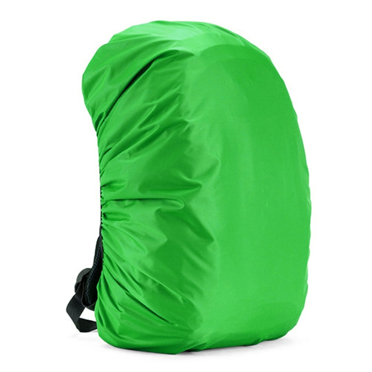 Waterproof backpack rain cover, bright green, with adjustable strap