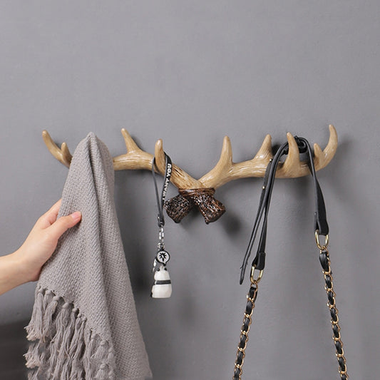 Resin Antler Wall Decoration Wall Hanger Home Living Room Entrance Wall Coat Hook