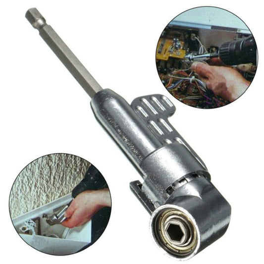 105 Degree Long Handle Right Angle Corner Drill Holds Screwdriver Bit, Screwdriver Bit