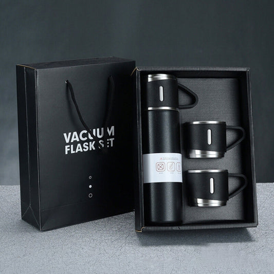 500ml 304 Stainless Steel Thermos Cup Portable Business Tea Cup,Spec:, Basic, Gift Box Set