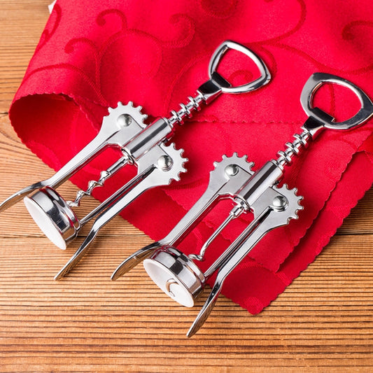 2 PCS Multifunctional Zinc Alloy Red Wine Bottle Opener Kitchen Supplies Gadgets, Zinc Alloy Bottle Opener
