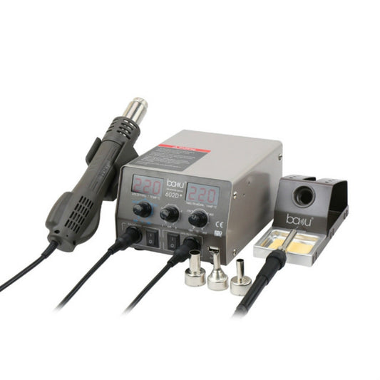 BAKU BA-602D+ Welding Station Set Dual Digital Display Mobile Phone Repair Tin Welding Tool, EU Plug, US Plug
