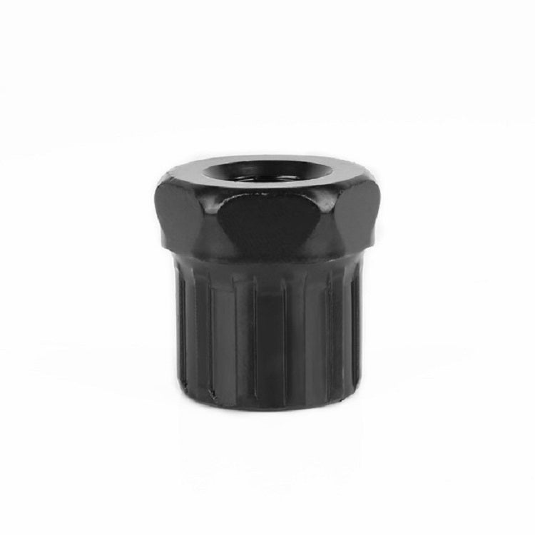 Bicycle tool socket cap with ridged sides and circular opening