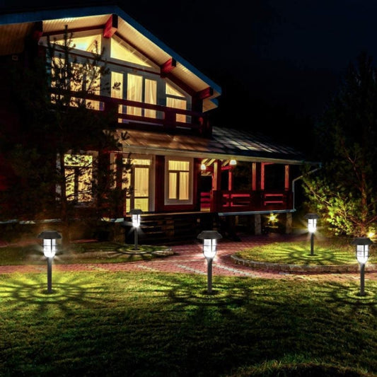 2 PCS Solar Striped Lawn Light LED Outdoor Waterproof Garden Park Landscape Light