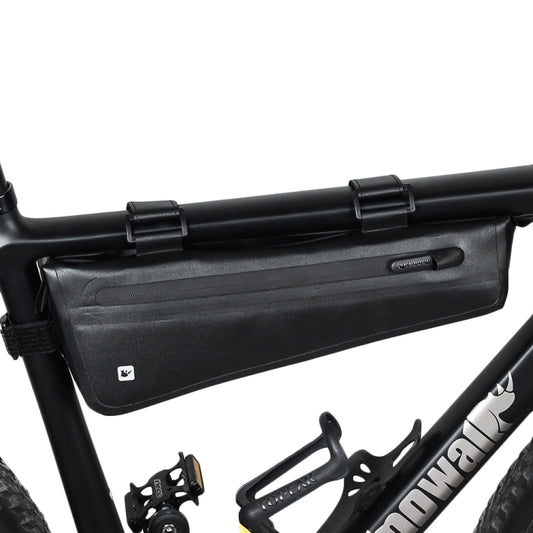 Rhinowalk black front triangle bike frame bag with top handle strap