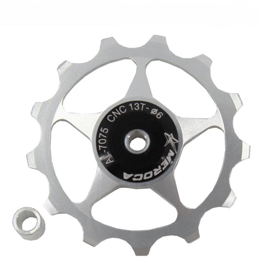 MEROCA Metal Bearings Mountain Bike Road Bike Rear Derailleur Guide Wheel 11T/13T Guide Wheel, 11T Black, 13T Black, 11T Red, 13T Red, 11T Blue, 13T Blue, 11T Purple, 13T Purple, 11T Silver, 13T Silver, 11T Electroplating Colorful