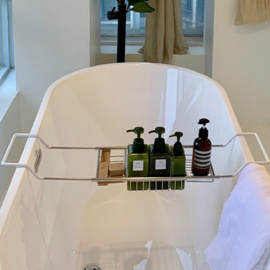 304 Stainless Steel Bathtub Rack Retractable Bracket Bathroom Shelf, Stainless Steel Bathtub Rack