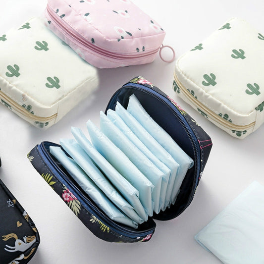 Travel Portable Sanitary Napkin Thickened Storage Bag