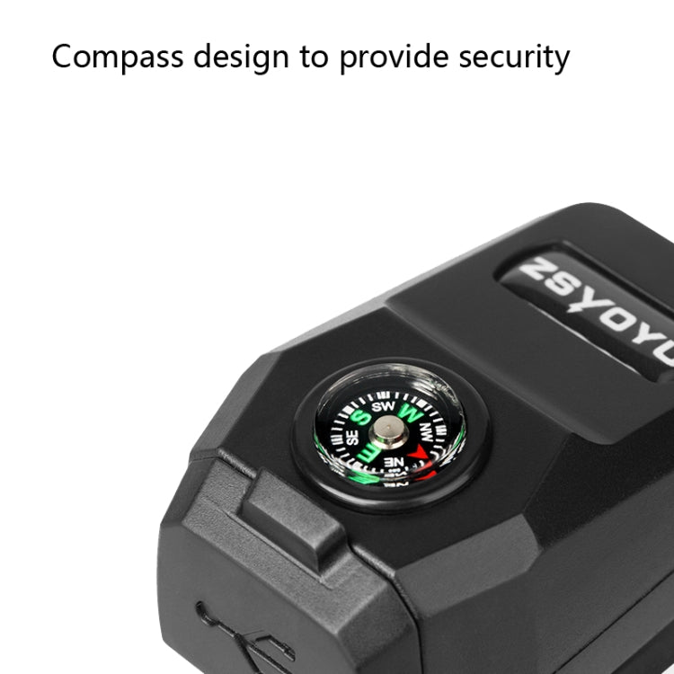 ZSYOYU USB car charger close-up of circular dial and USB port, black