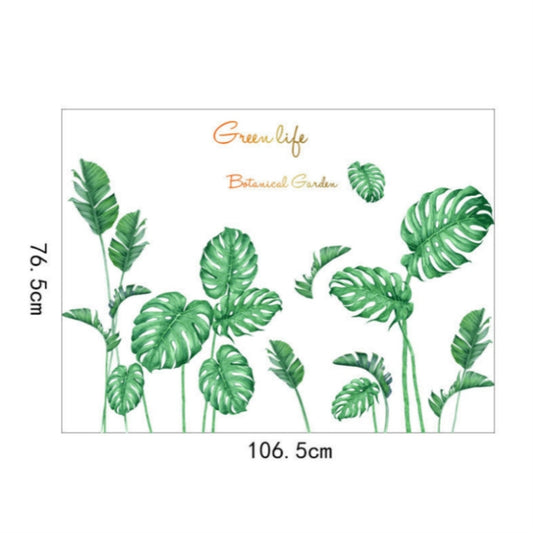 Green Vegetation Home Decoration Self-adhesive Wall Stickers, Green Vegetation
