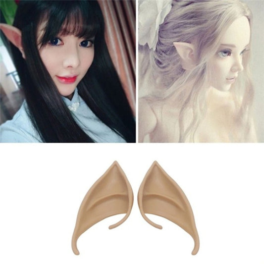 1pair Halloween Elf Latex Ears Cosplay Props, 10cm, 12cm