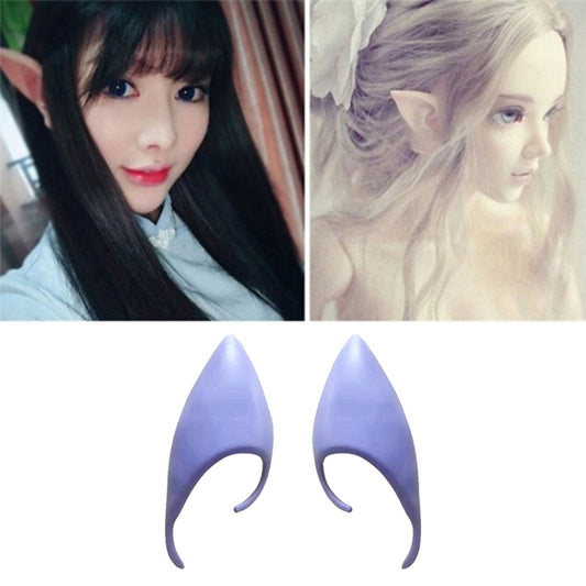 1pair Halloween Elf Latex Ears Cosplay Props, 10cm, 12cm