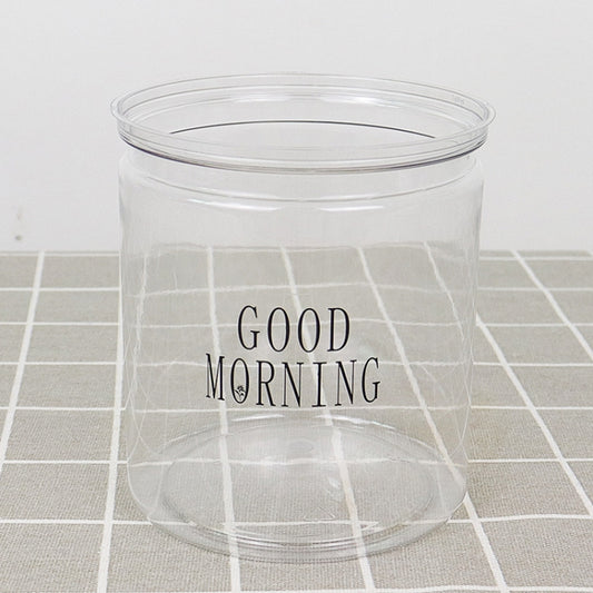 Automatic Water Absorption Hydroponic Pot Succulent Plant Flower Pot, Transparent Without Words, Transparent With Words
