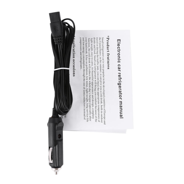 Power cord and user manual for portable car refrigerator cooler
