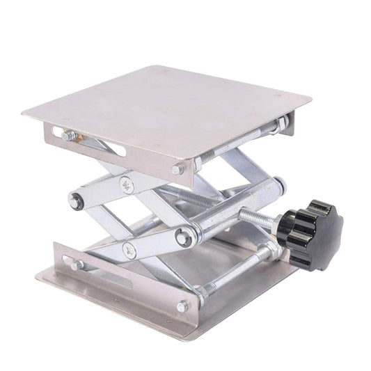 100x100mm Laboratory Manual Stainless Steel Lifting Platform Small Lifting Platform, Laboratory Lifting Platform