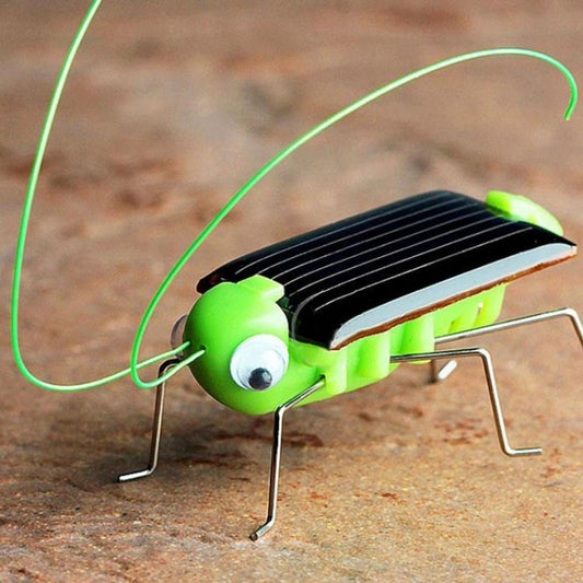 Children Baby Solar Power Energy Insect Grasshopper Cricket Kids Toy Gift, Grasshopper Cricket
