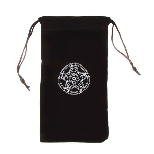 Velvet Pentagram Tarot Card Bag Home Mini Drawstring Package, Drawstring Package