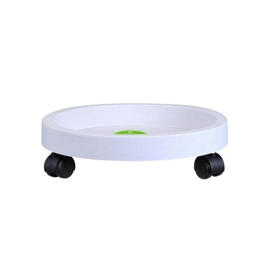 Universal Round Wheels Pot Tray Easy Moving Plant Pot Tray Garden Plate Plastic Stand